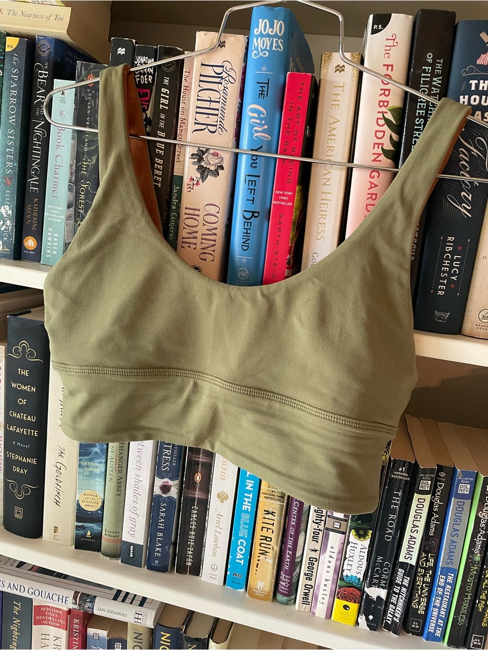 Lululemon reversible green and brown sports bralette